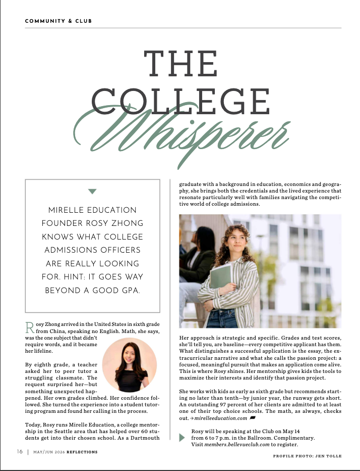 Bellevue Club Magazine Feature