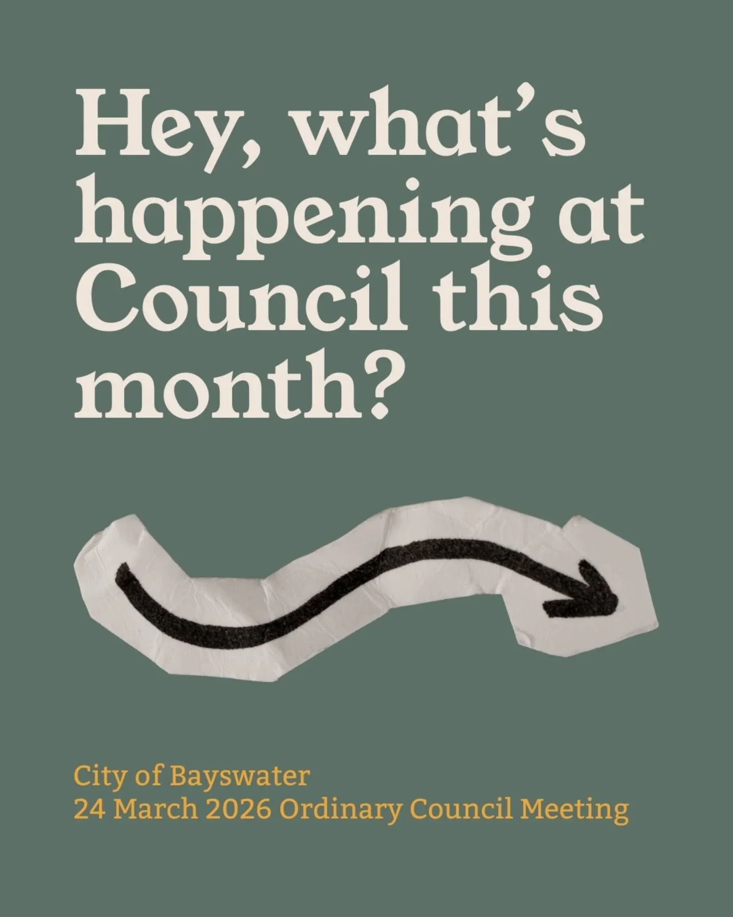 🙋 HEY, WHAT'S HAPPENING AT COUNCIL THIS MONTH?

This month's @cityofbayswater agenda is now available, and it's a big one! Here are all the agenda items that your Council will be considering this month - I've highlighted some items that I'm particul