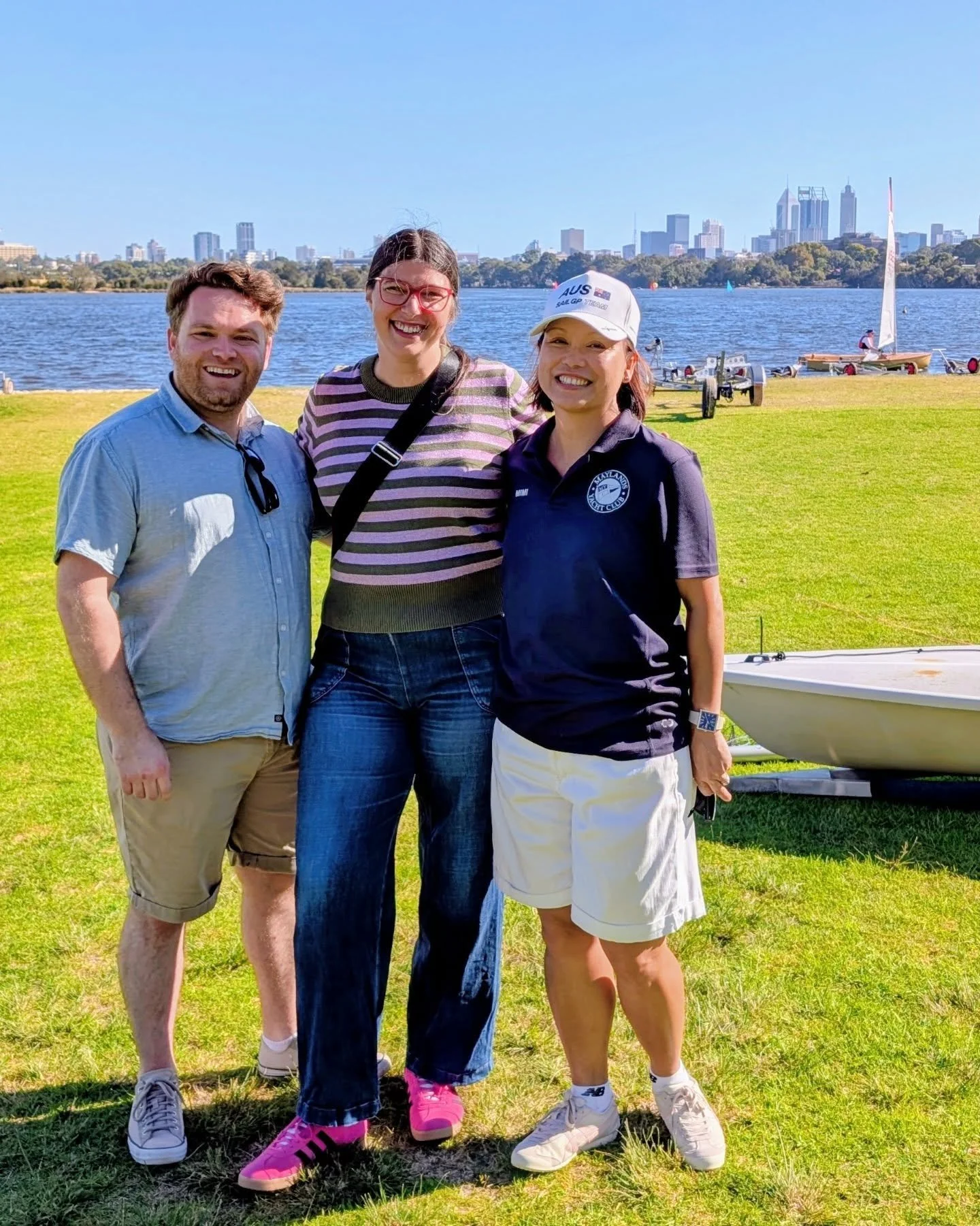 It's regatta day at @maylandsyachtclub! A beautiful afternoon on the water once the wind picked up for the second race.

Thanks to Commodore Mimi Secco, I now know the difference between a mainsail, a gennaker and a jib (and that's where we get the &