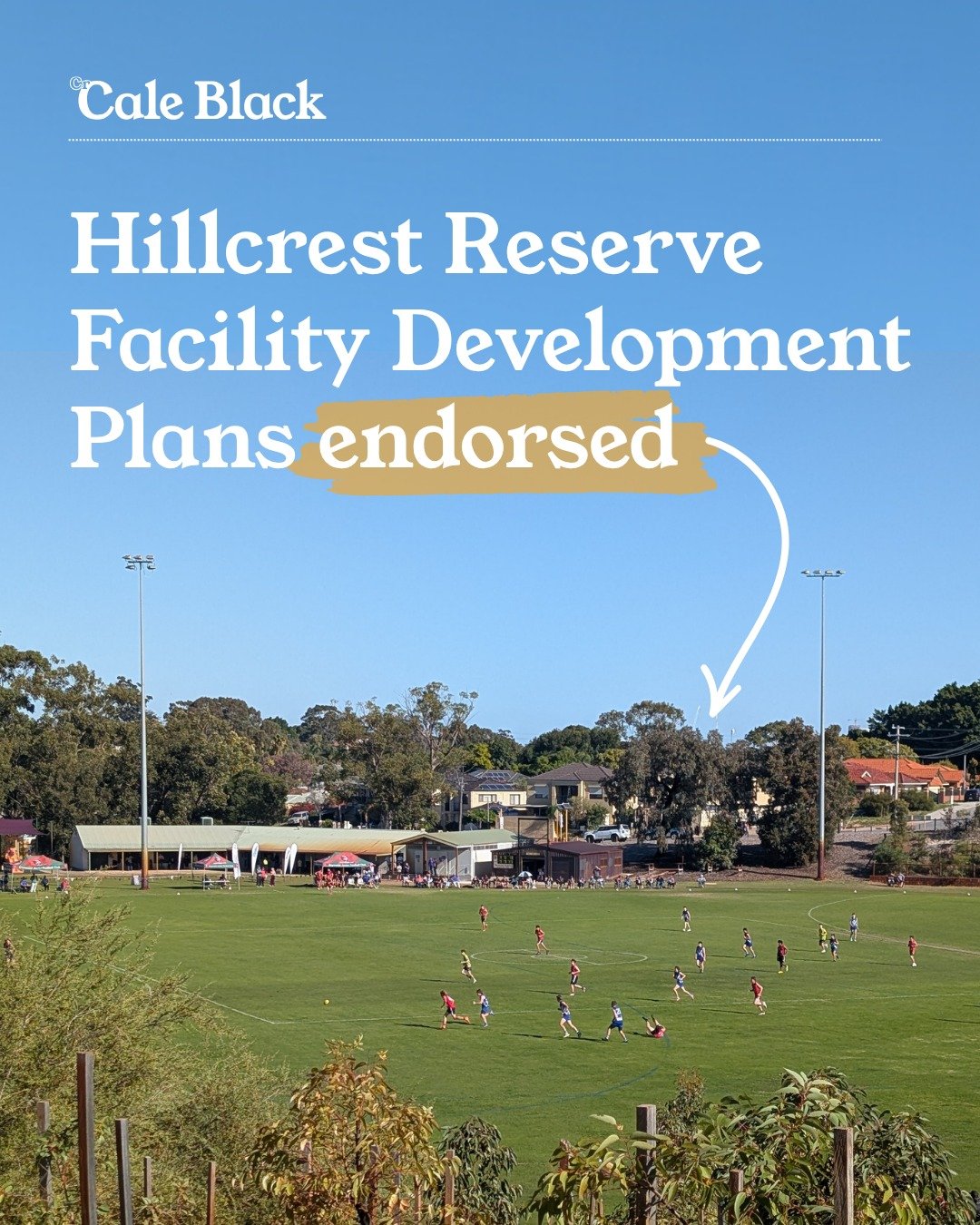 HILLCREST RESERVE UPGRADE PLANS ENDORSED ✅

After 346 community responses and engagement with sporting clubs, Council has endorsed an $11.3 million plan to progressively upgrade facilities at Hillcrest Reserve!

So, what's included? Refurbishment and