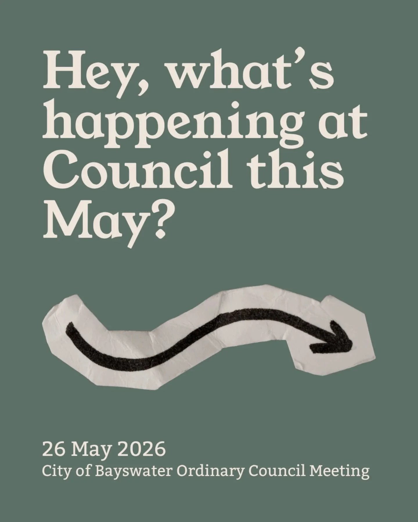 🙋 HEY, WHAT'S HAPPENING AT COUNCIL THIS MONTH?

This month's @cityofbayswater agenda for 26 May 2026 is now available! Here are all the agenda items that your Council will be considering this month - I've highlighted some items that I'm particularly