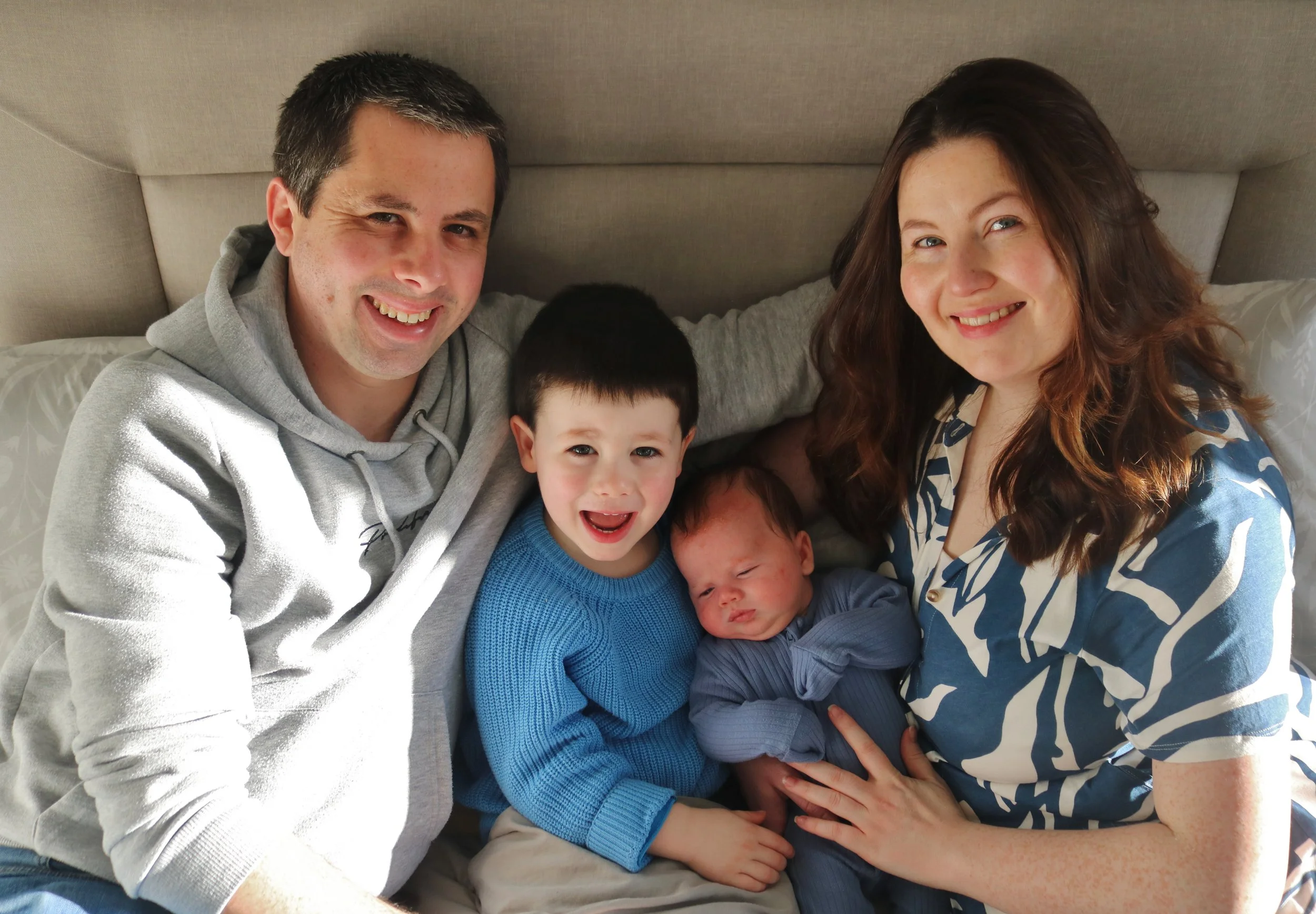 Natural Glasgow newborn photography session