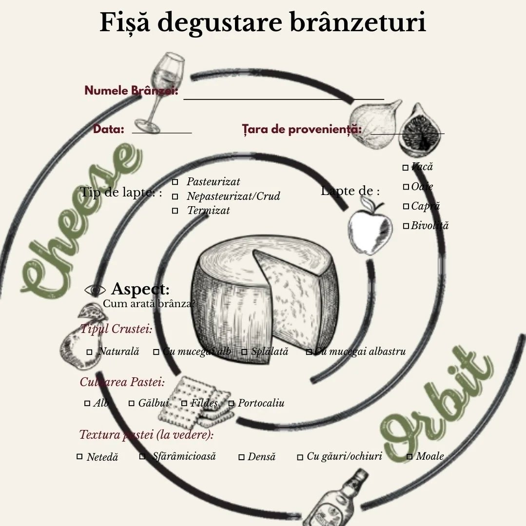 Fișǎ degustare Cheese Orbit