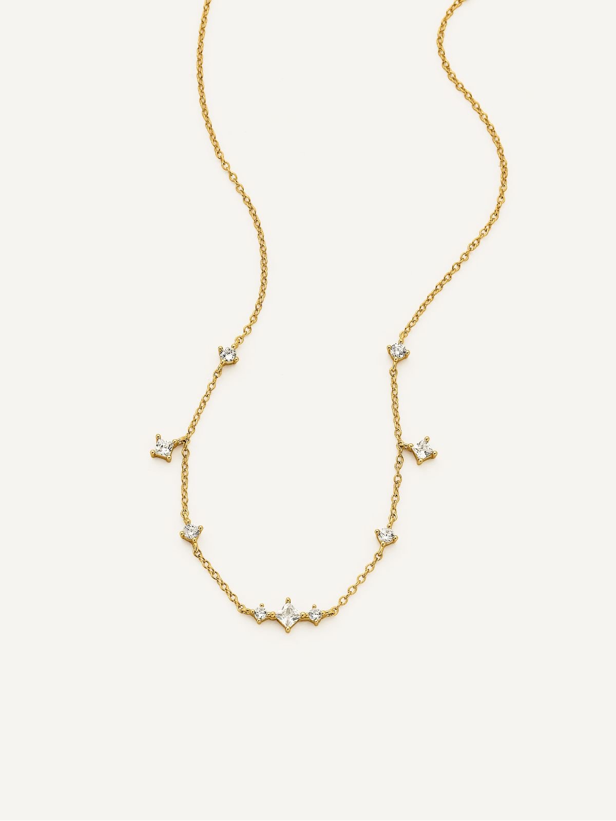 Gold Celestial CZ Necklace