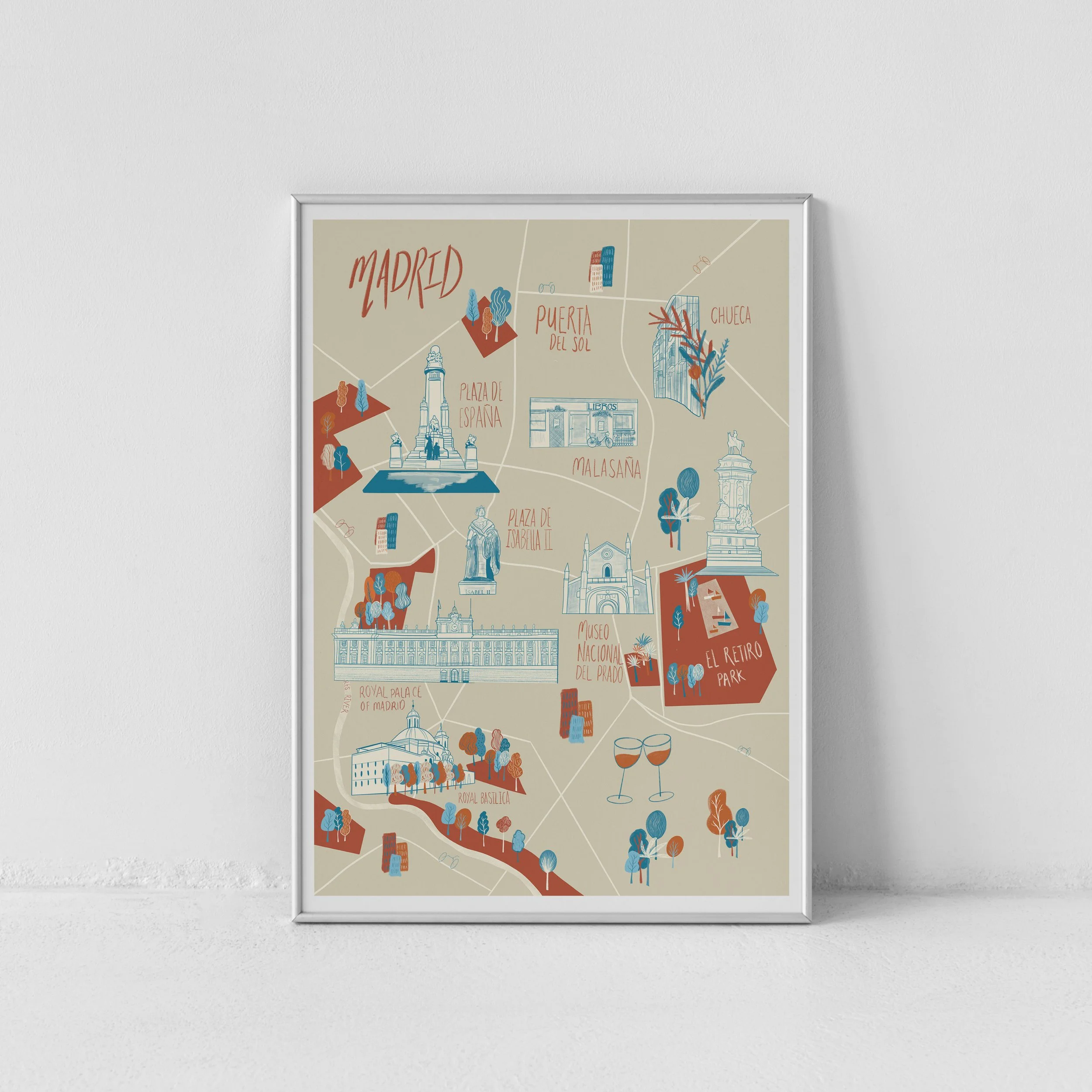 Map of Madrid