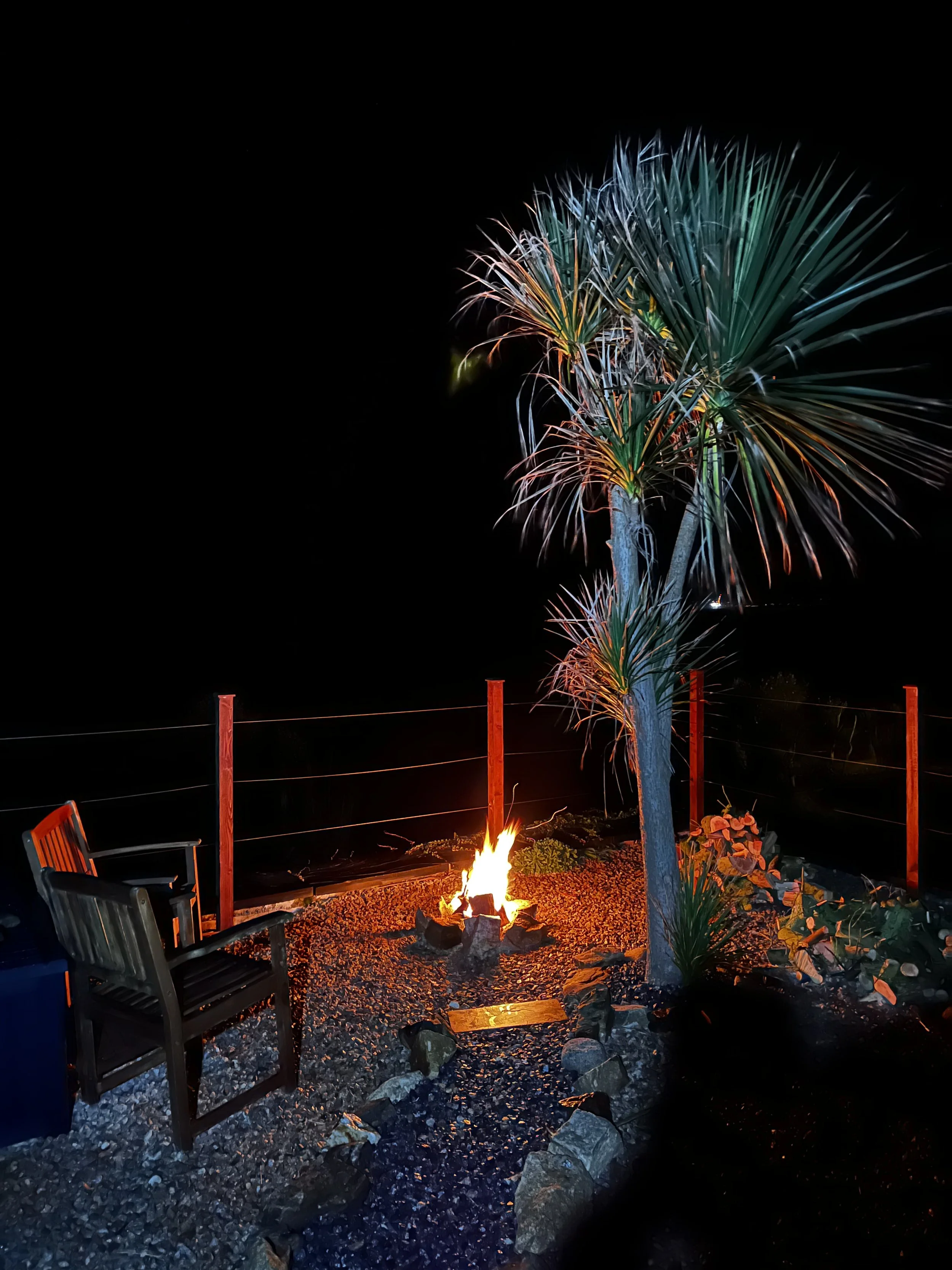 Firepit terrace for sunset drinks and stargazing