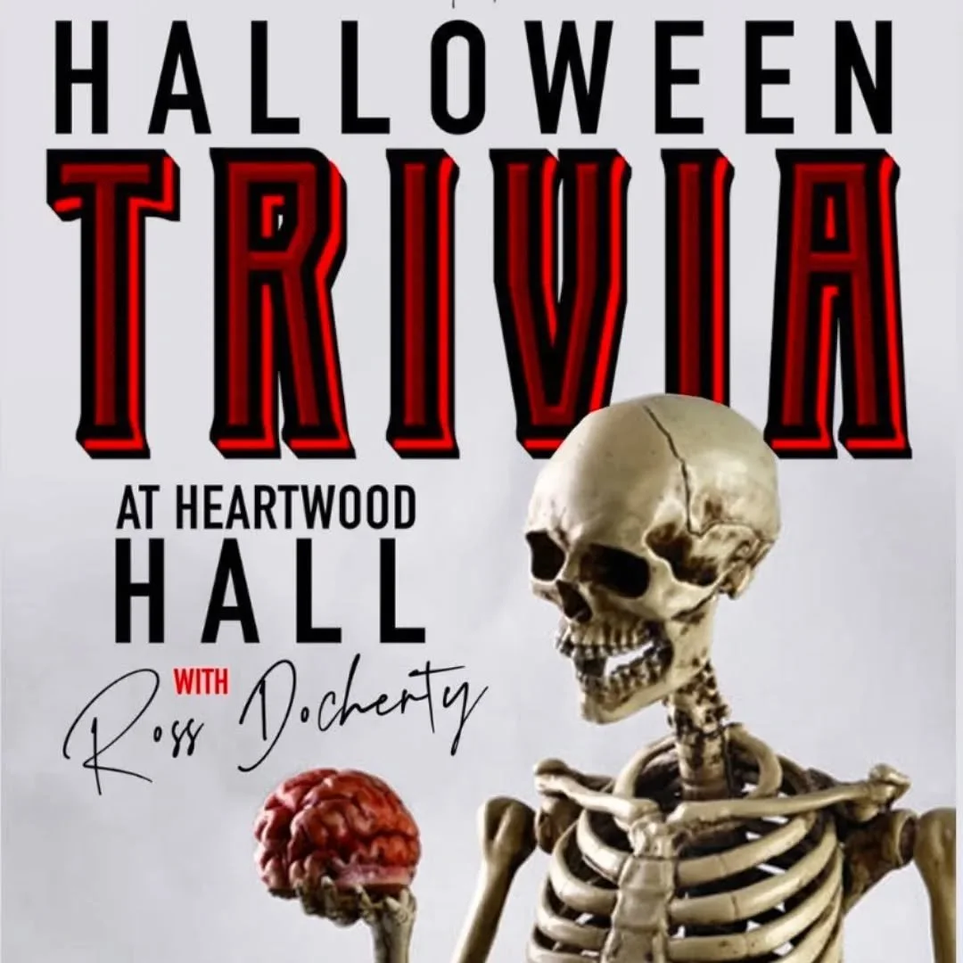 SAVE THE DATE: Friday October 27th

@rrampt Halloween Trivia @heartwoodconcerthall 

Halloween is for adults too! Costume and trivia prizes!