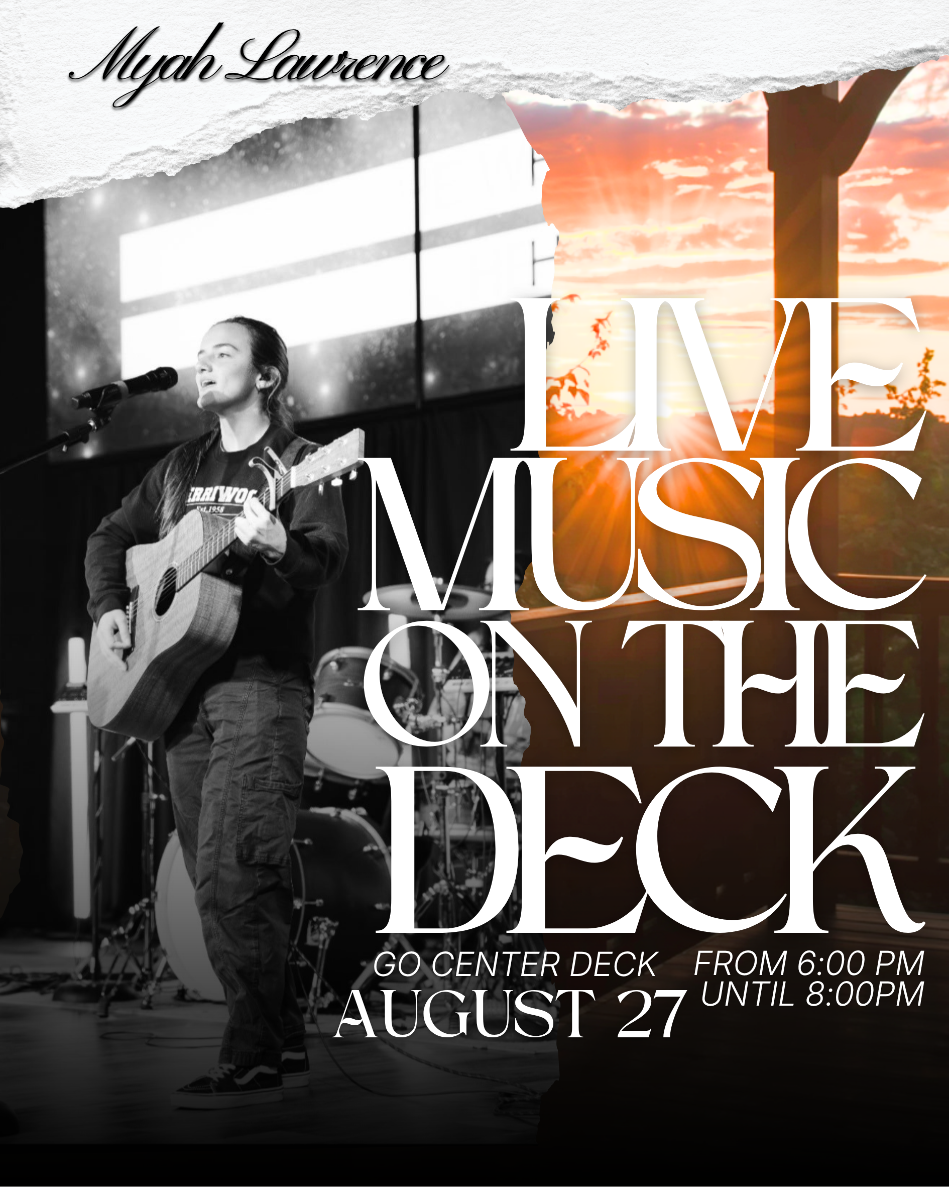 Music Night on the Deck with Myah Lawrence