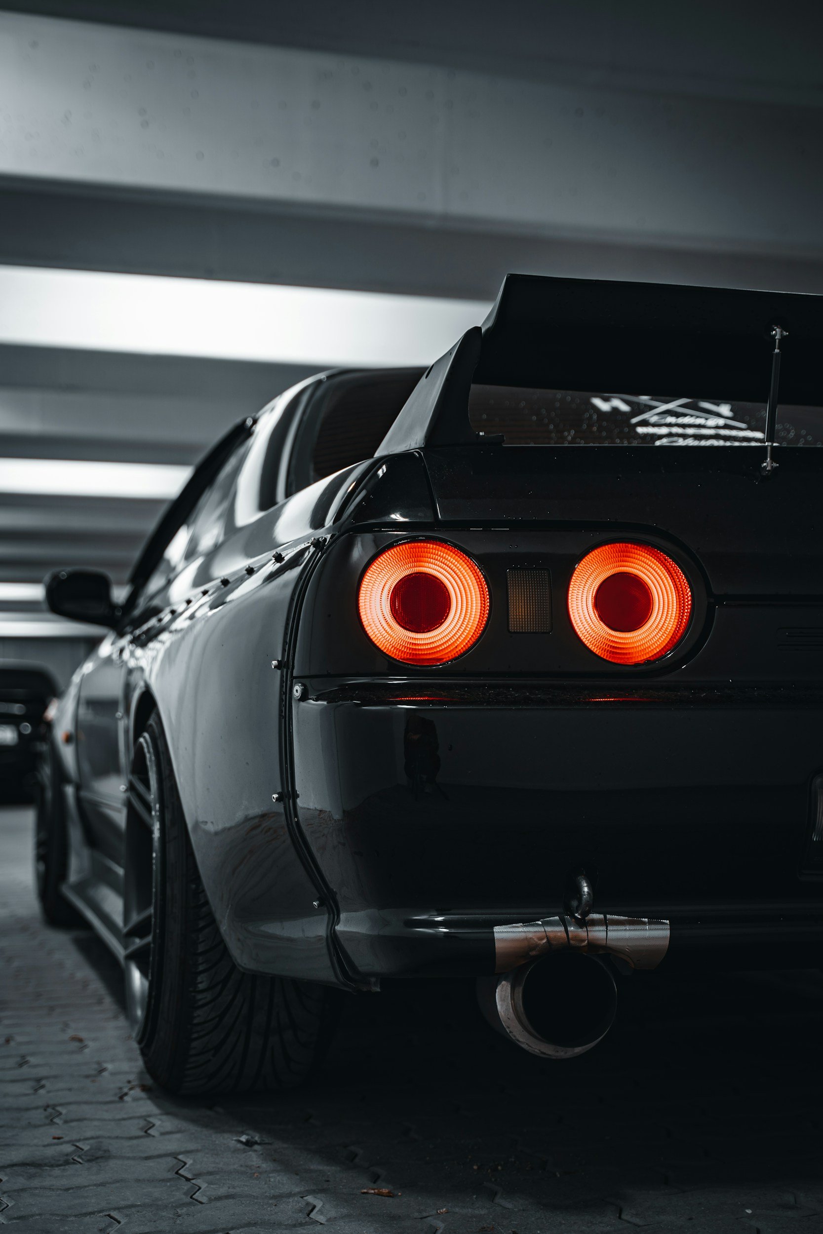 Taillight of a Nissan Skyline R32 GTR