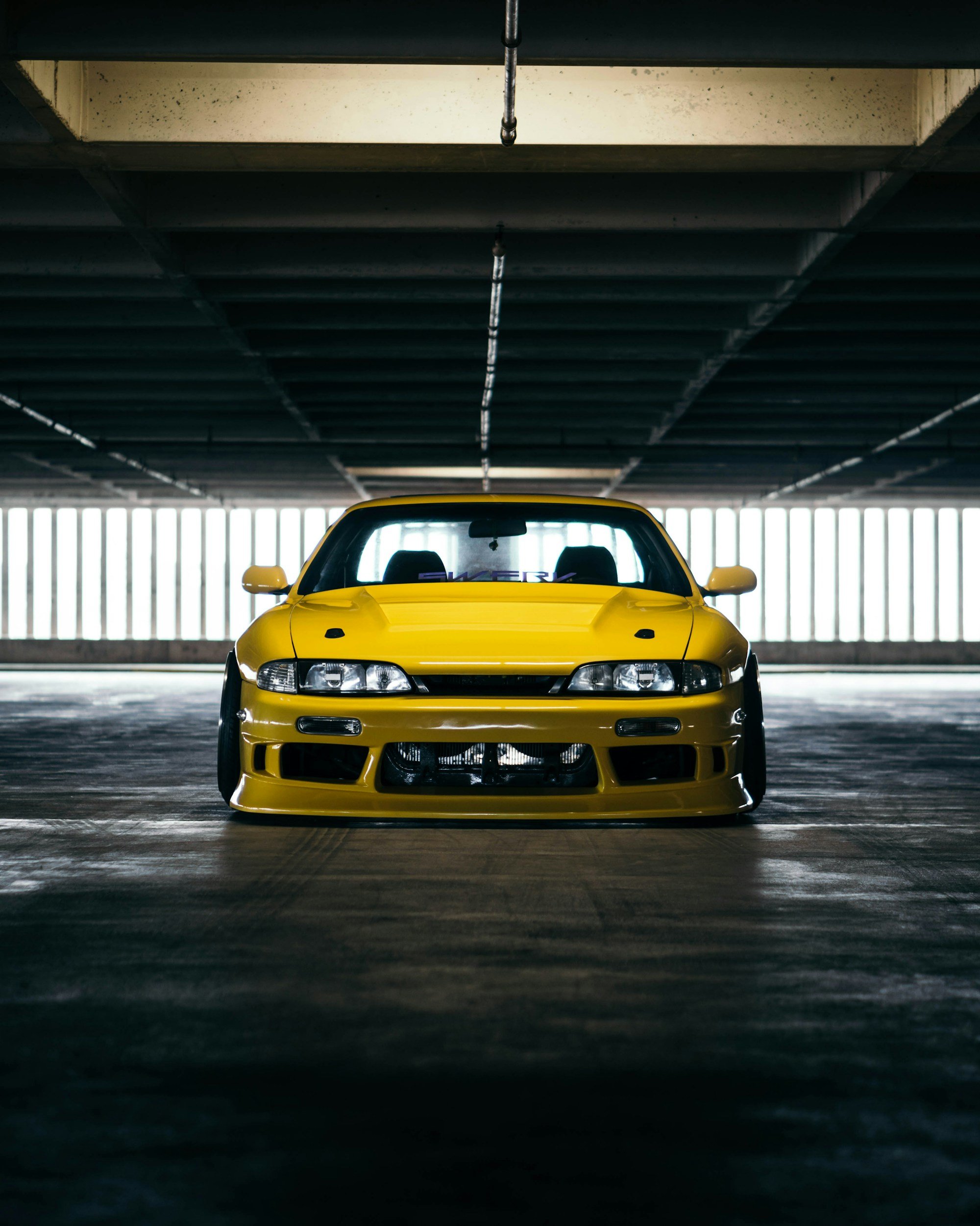 Yellow Nissan S15 Silvia R Spec