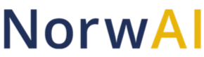 Norway.ai logo with the word 'Norway' in dark blue and '.ai' in yellow