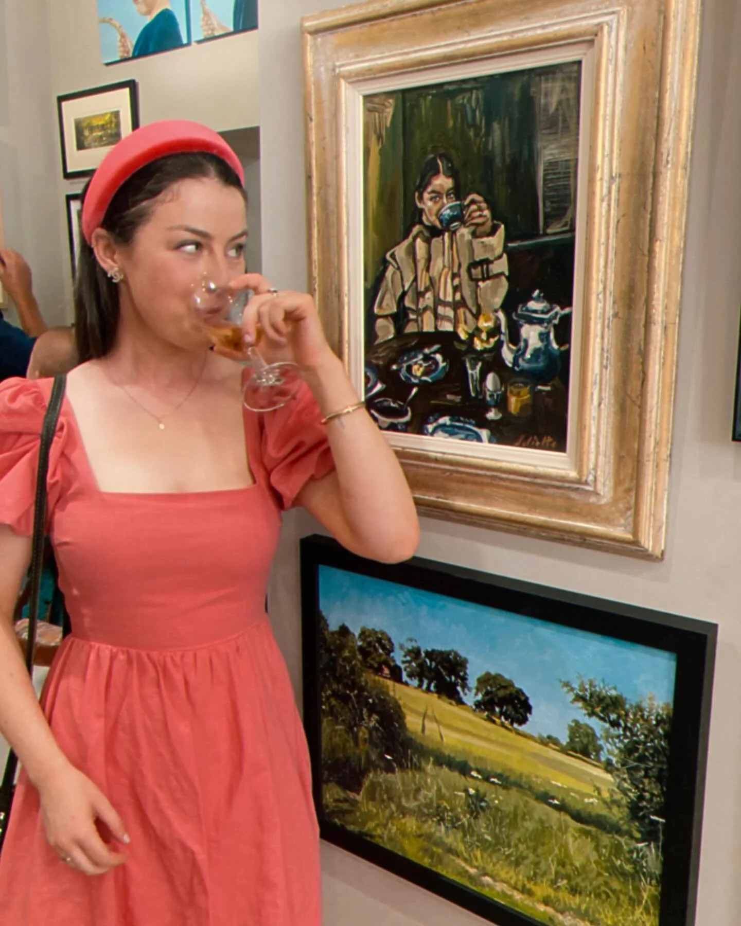 Very happy to have sold my painting &lsquo;Afternoon Tea&rsquo; @thegalleryatgreenandstone 😎😎😎 The summer exhibition continues until August 30th, definitely worth having a look 🔥🔥