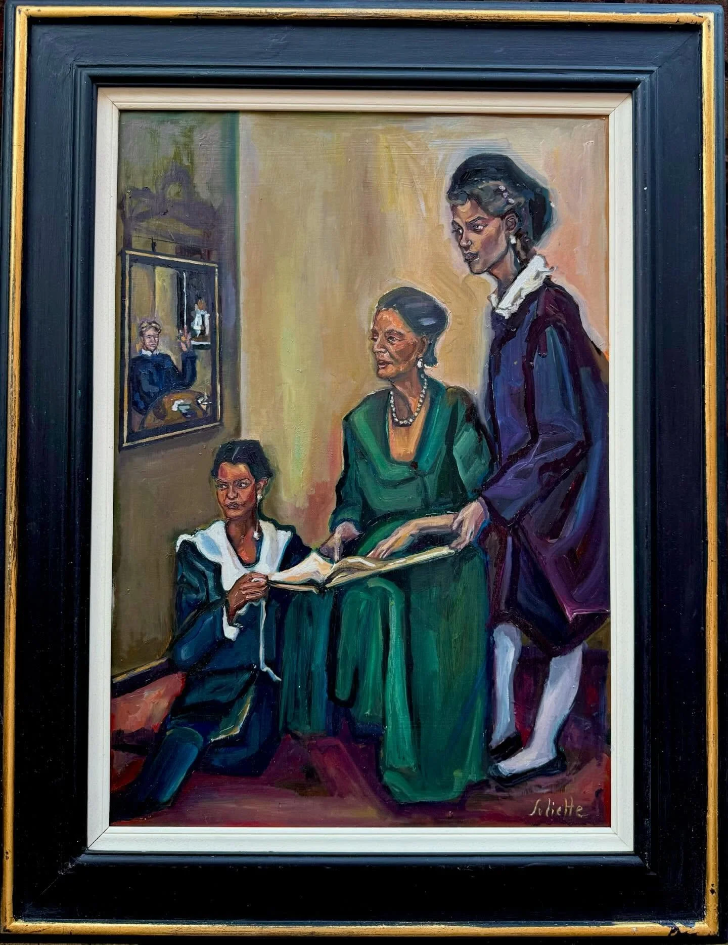 Reading in Dukes Parlour
Oil on Canvas
See it @londonirishcentre 
Available at juliettemorrisonart.eu