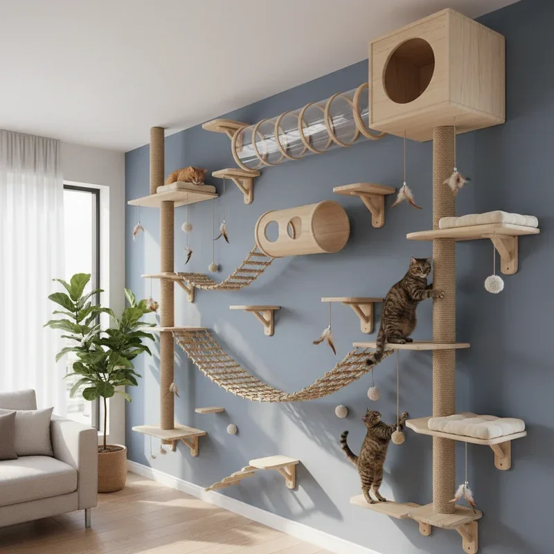 Cat Climbing Wall Ideas