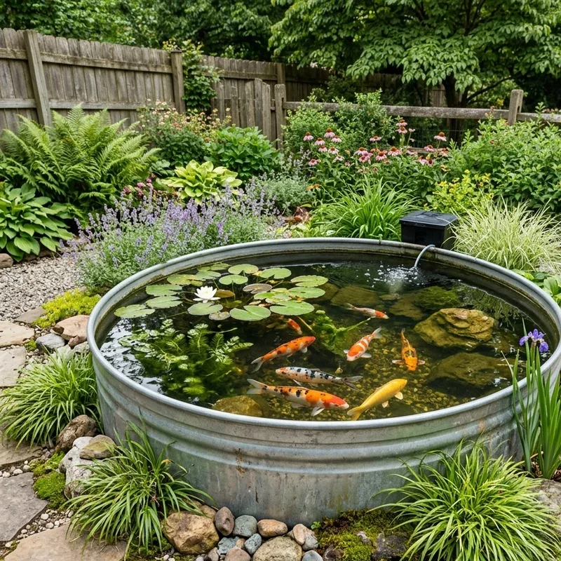 Stock Tank Fish Pond Ideas