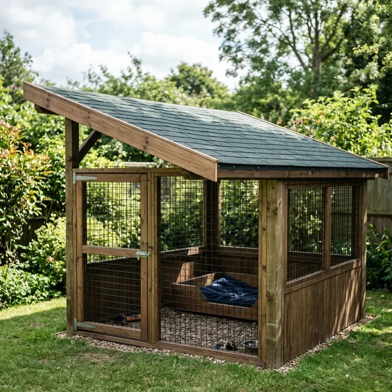 Outdoor Dog Kennel Roof Ideas
