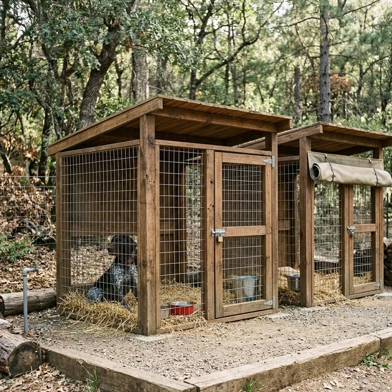 Outdoor Hunting Dog Kennel Ideas