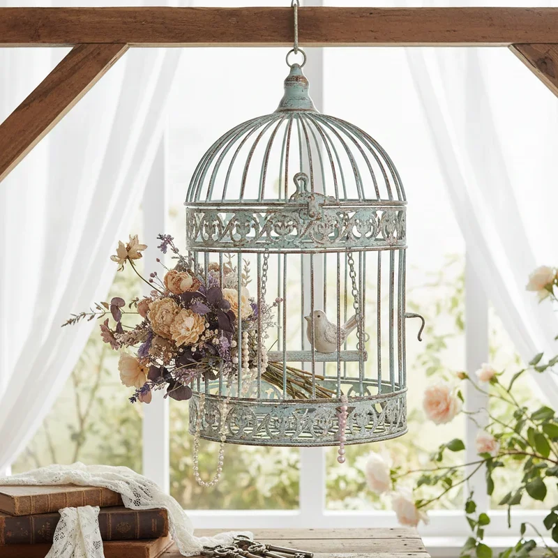 Vintage Bird Cage Decoration Ideas