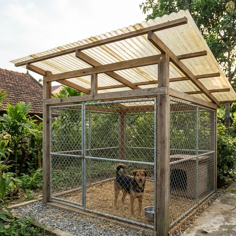 Dog Kennel Roof Ideas