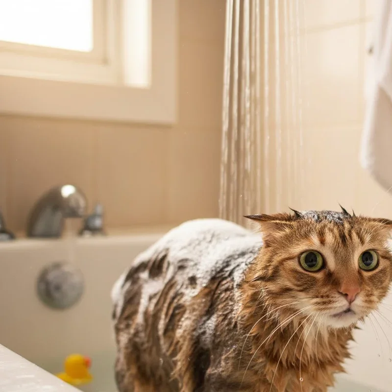 How to Give a Cat a Bath Step by Step