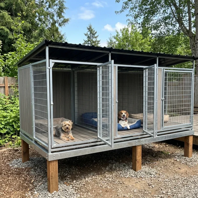 Raised Dog Kennel Ideas