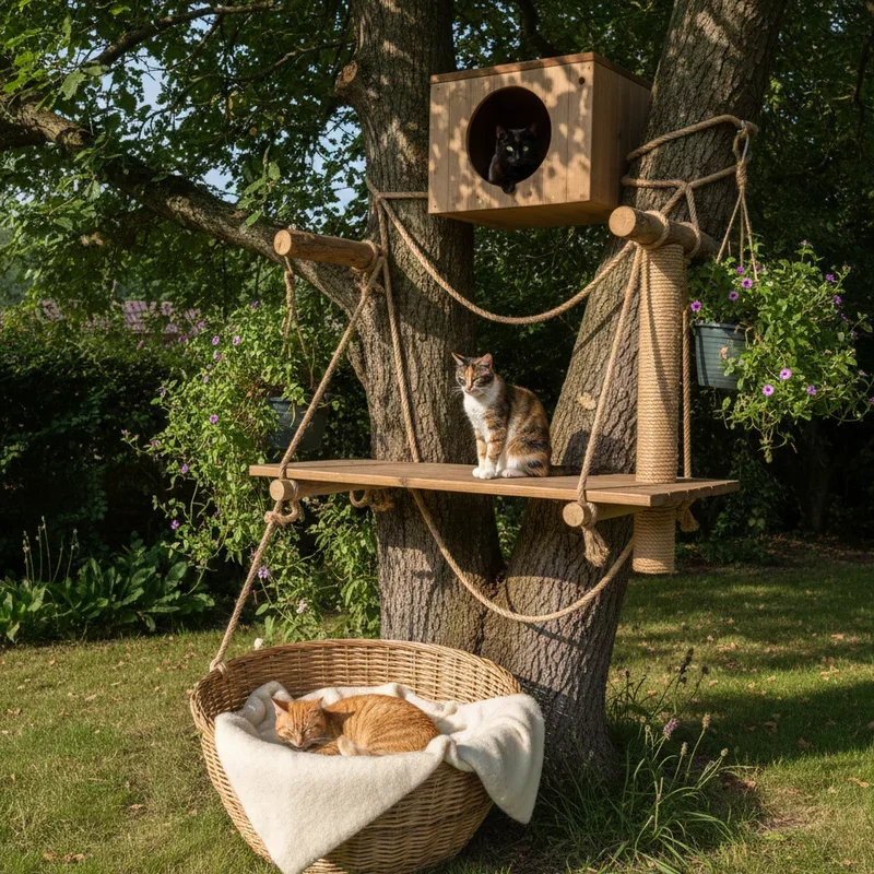 Outdoor Cat Perch Ideas