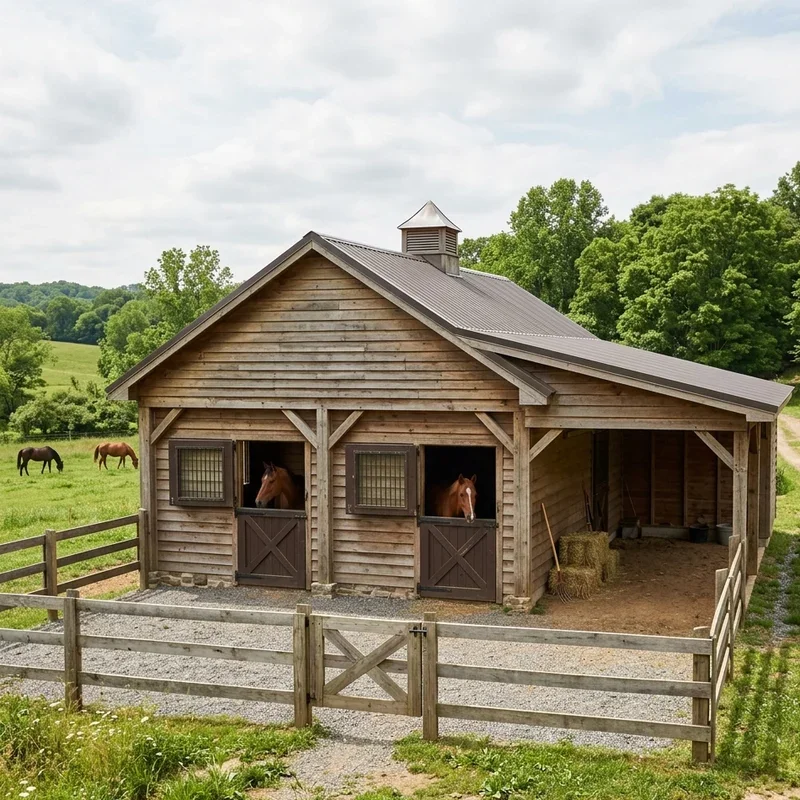 Simple Horse Barn Ideas