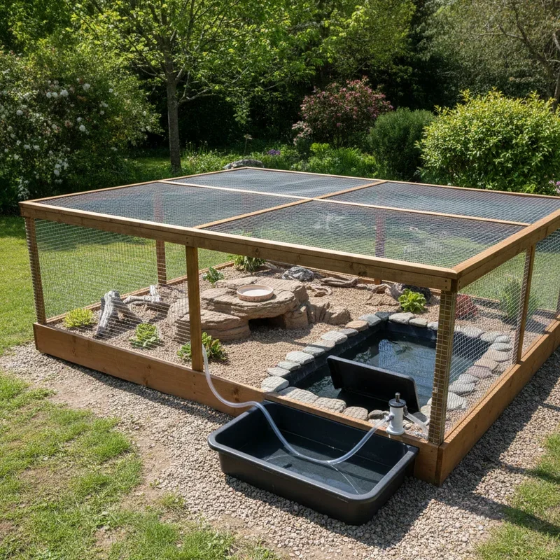 Outdoor Turtle Habitat Ideas