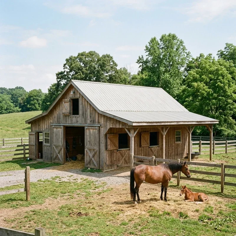 Simple Horse Barn Ideas