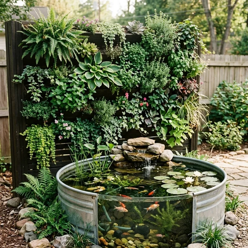 Stock Tank Fish Pond Ideas