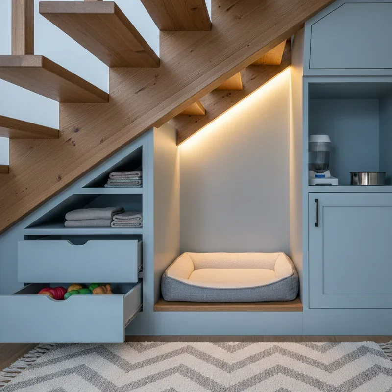 Dog Room Under Stairs Ideas
