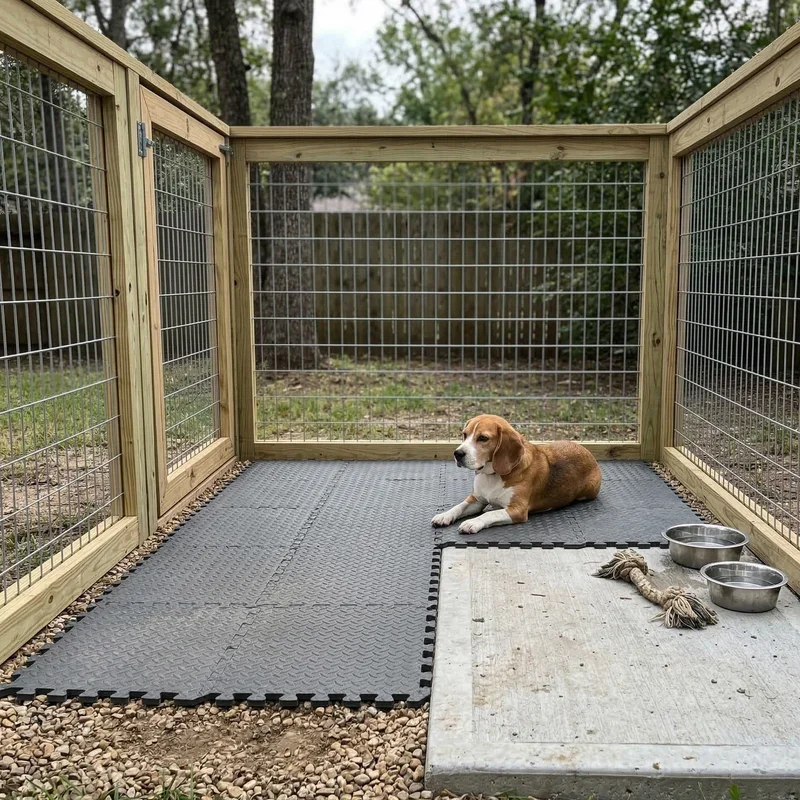 Outdoor Dog Kennel Flooring Ideas on a Budget