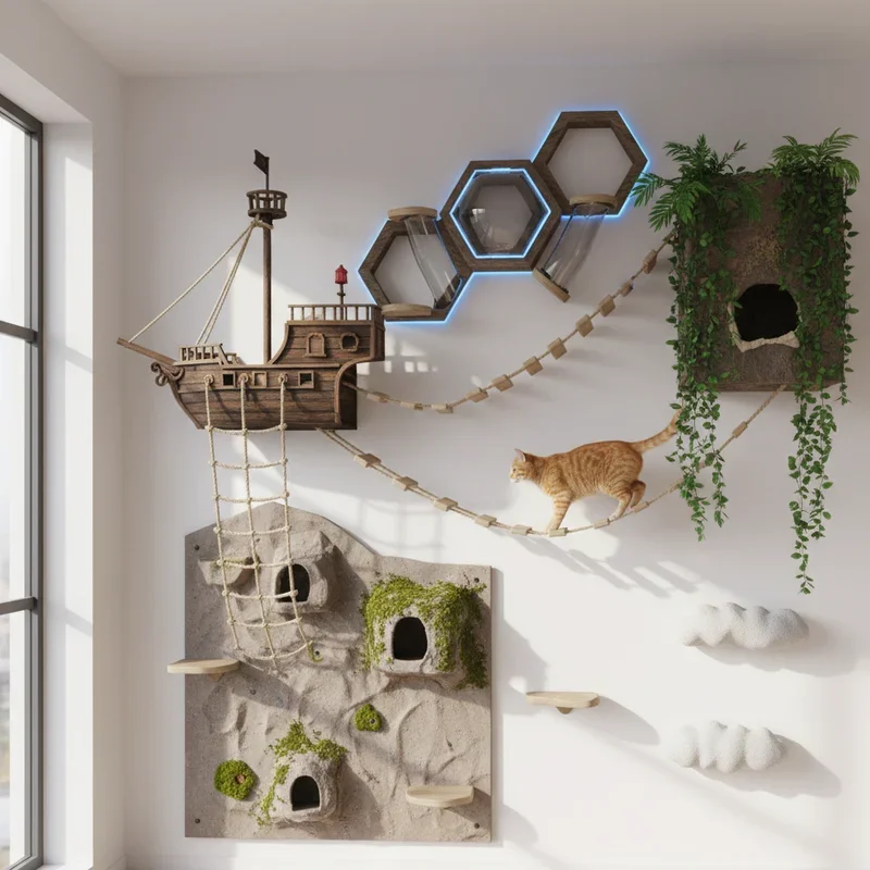 Cat Climbing Wall Ideas
