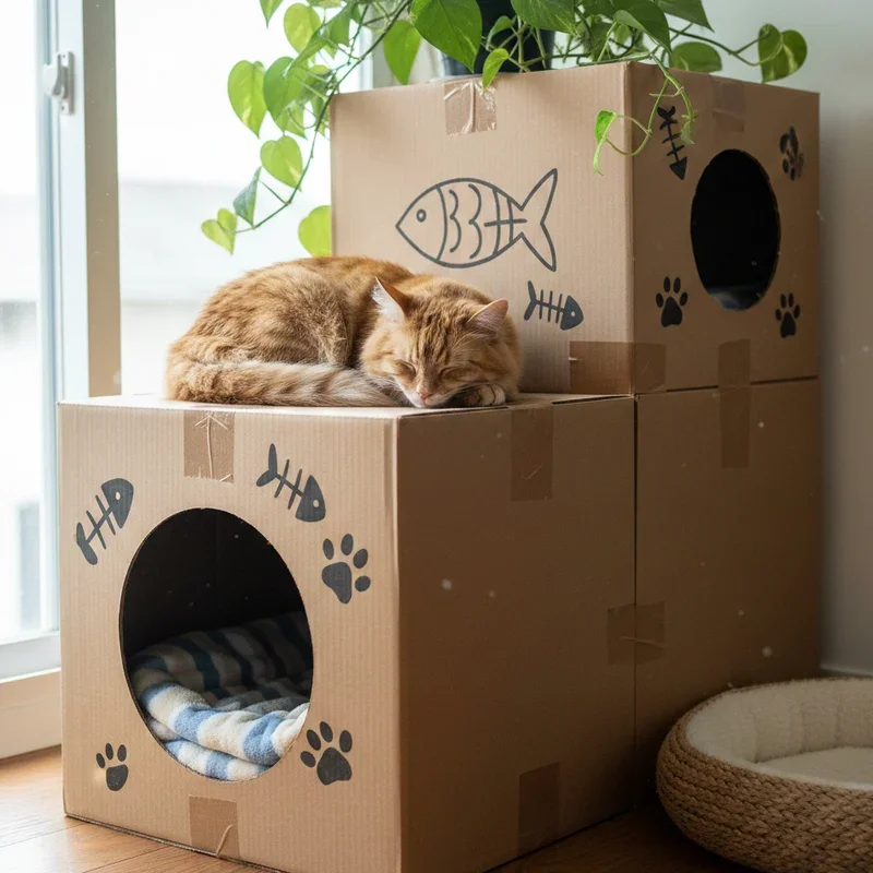 15 DIY Indoor Cat House Ideas for Cozy Spaces