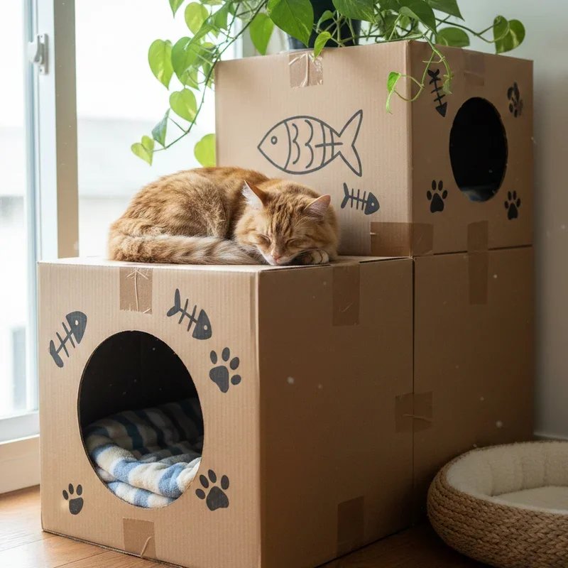 DIY Indoor Cat House Ideas