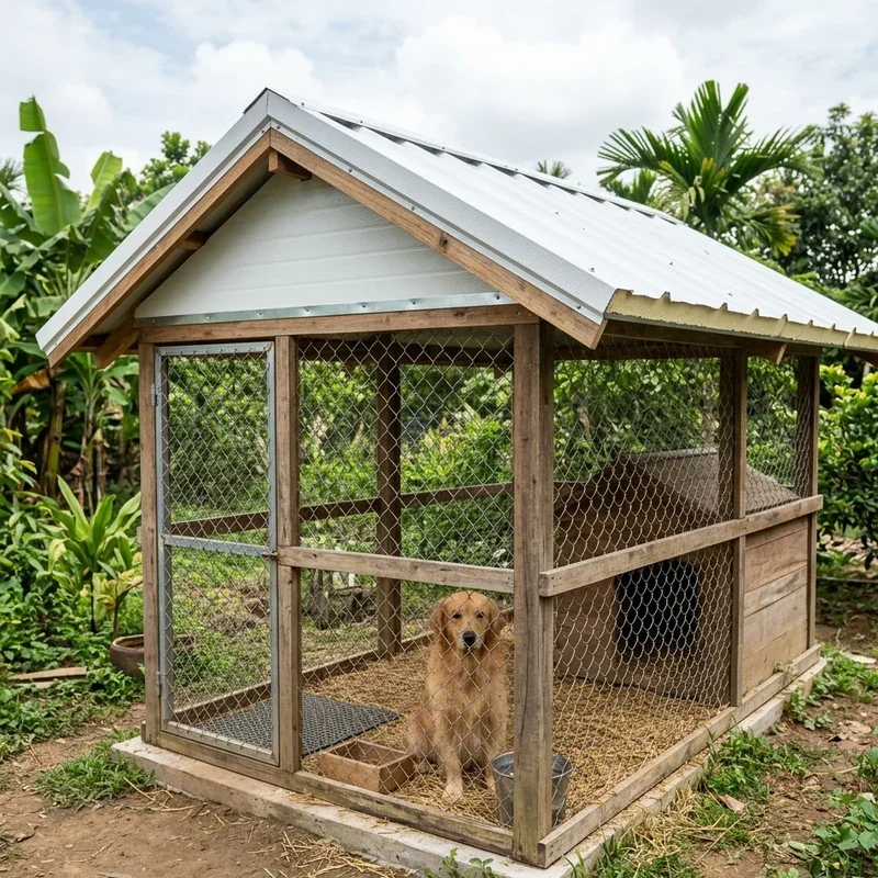 Dog Kennel Roof Ideas