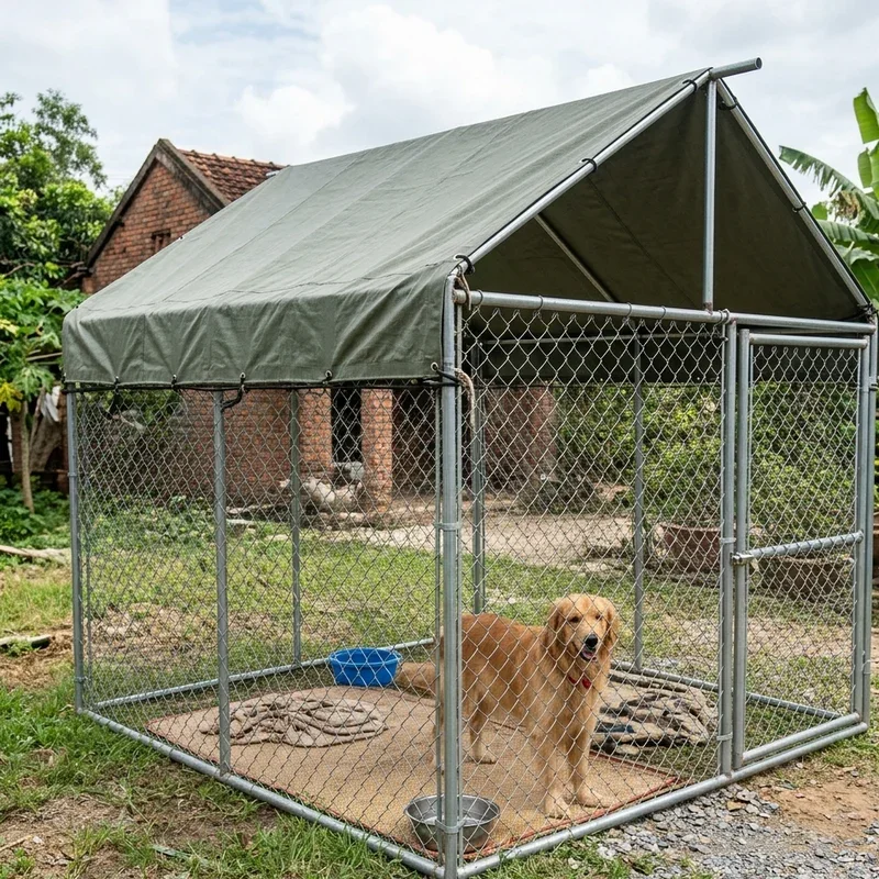 Outdoor Dog Kennel Roof Ideas