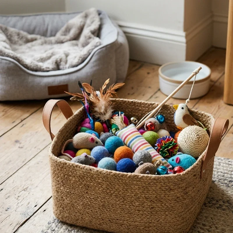 15 Cat Toy Storage Ideas for a Clutter-Free Home