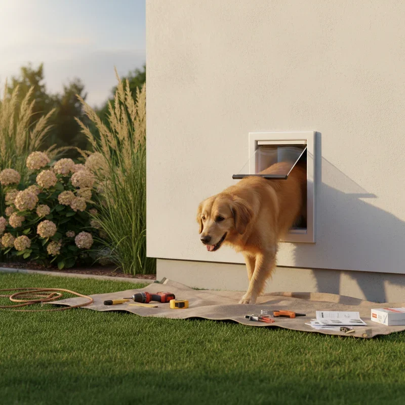 Dog Door Ideas for Wall