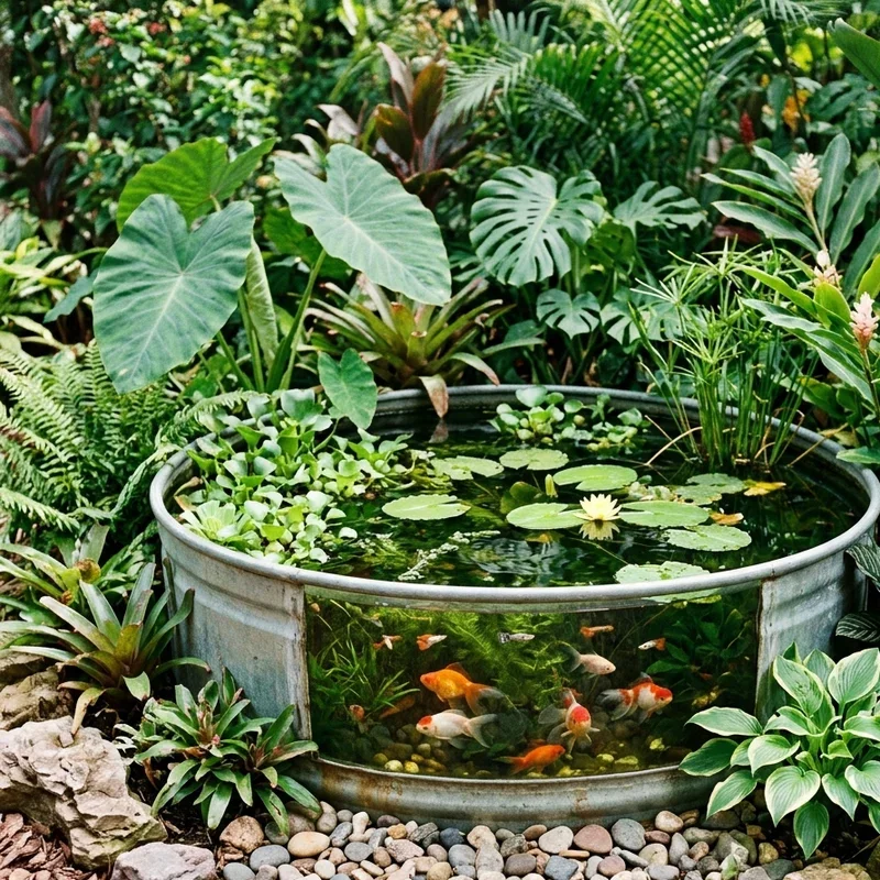 Stock Tank Fish Pond Ideas