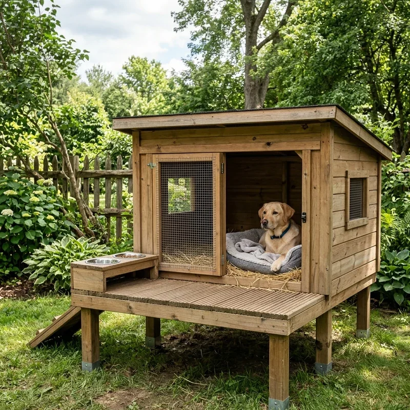 Raised Dog Kennel Ideas
