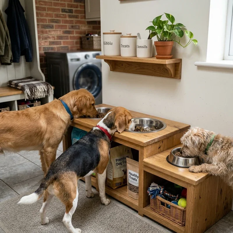 Dog Feeding Area Ideas