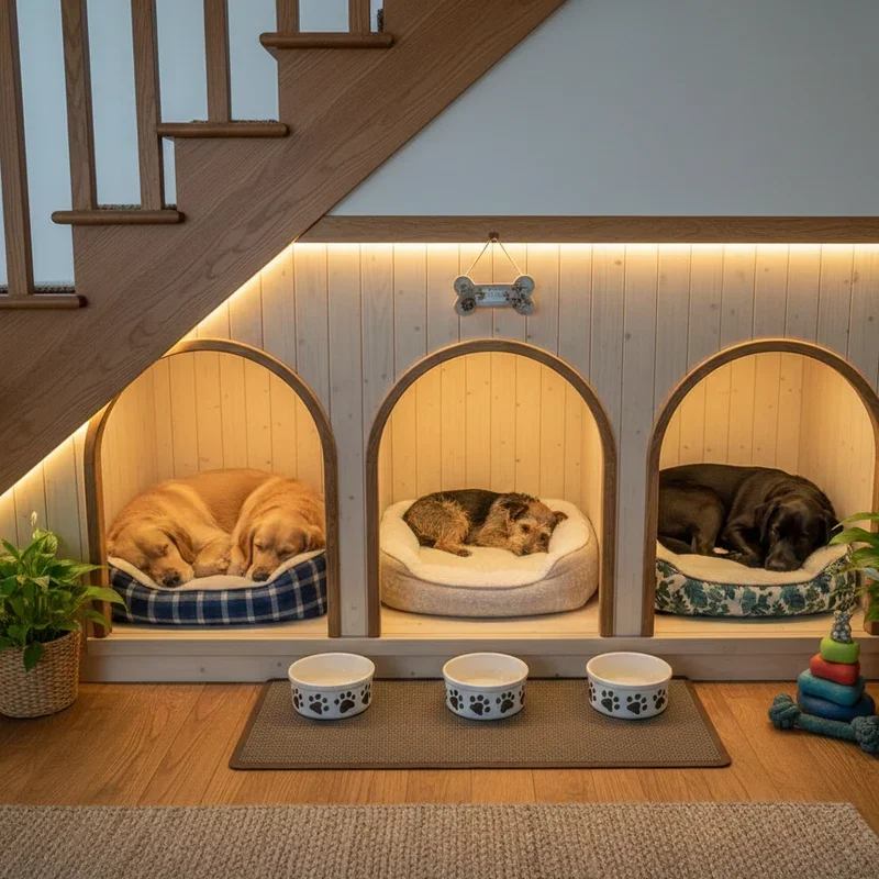 Dog Room Under Stairs Ideas