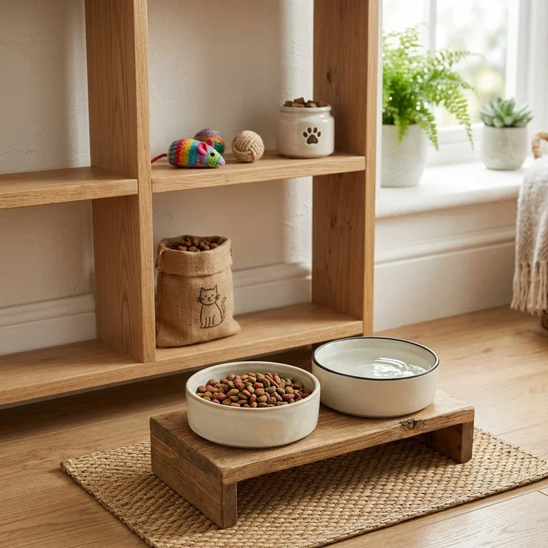 15 Cat Food Station Ideas for Clean and Organized Feeding