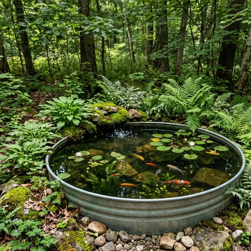 Stock Tank Fish Pond Ideas
