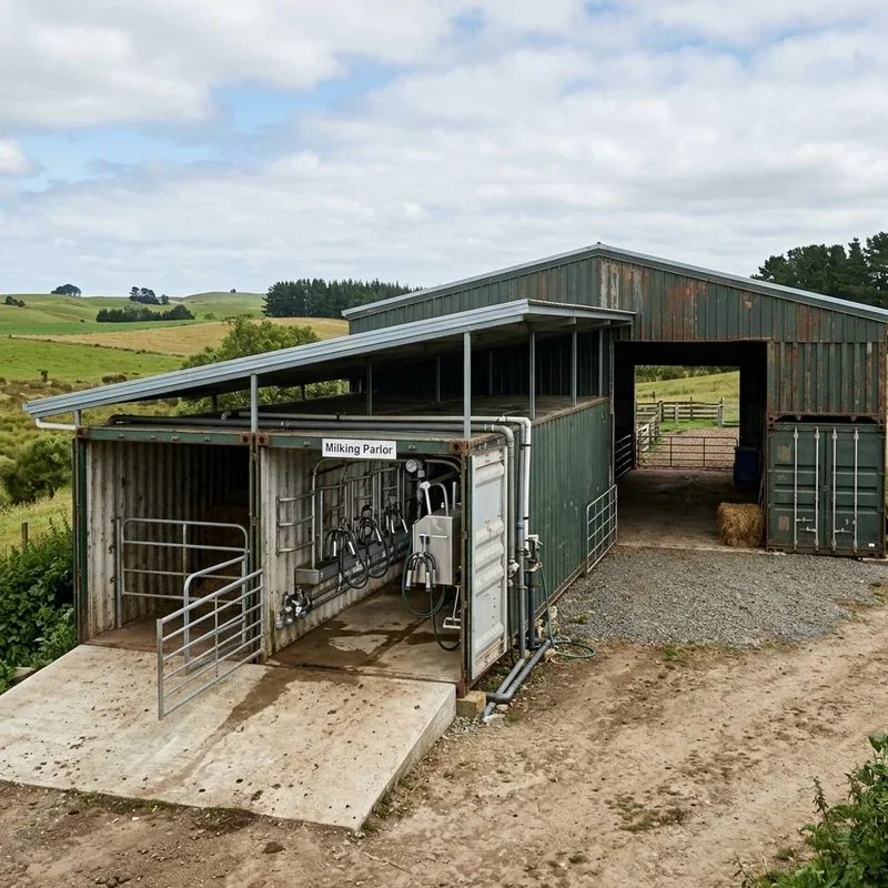 Conex Barn Ideas