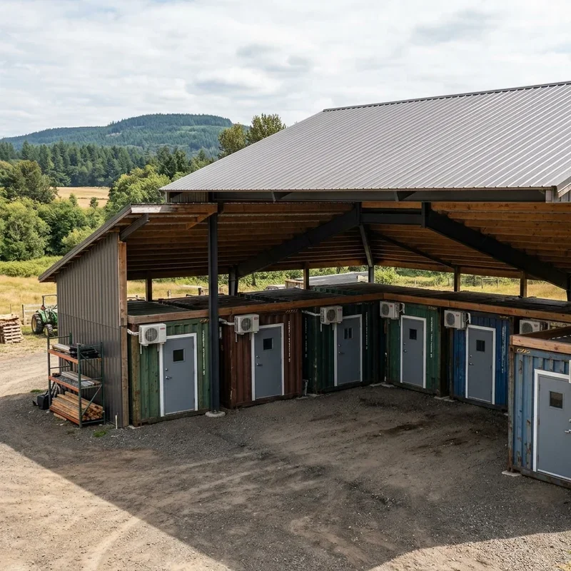 Conex Barn Ideas
