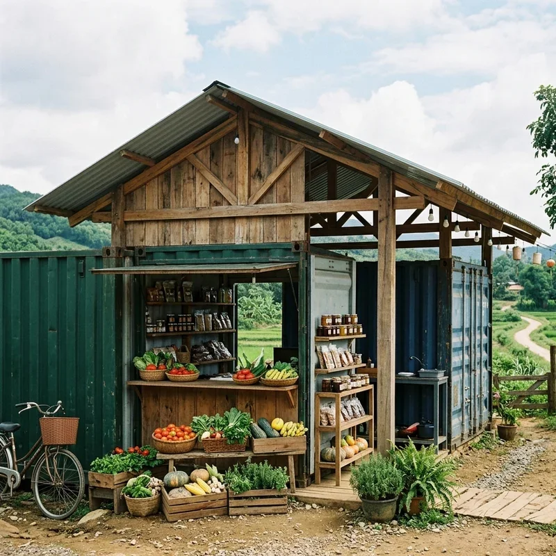 Conex Barn Ideas