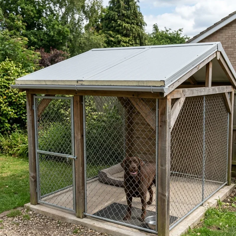 Outdoor Dog Kennel Roof Ideas