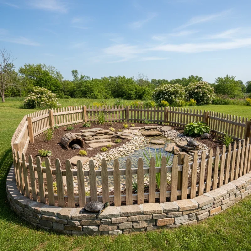 Outdoor Turtle Habitat Ideas